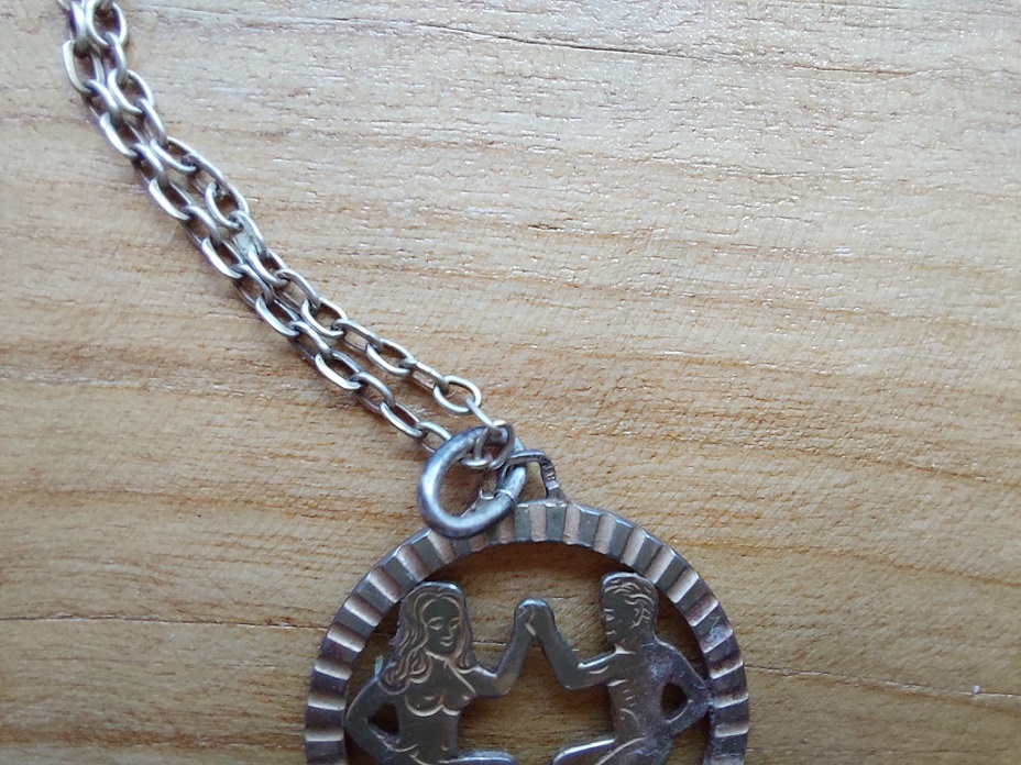 Retro přívěšek blíženci, unisex = pánský i dámský SLEVA - 3