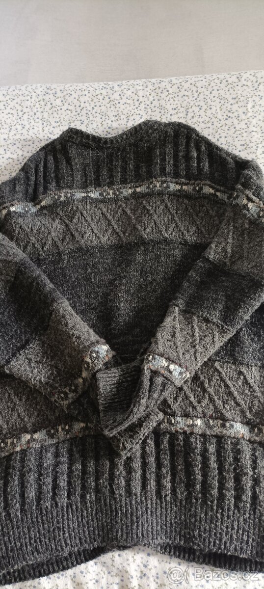 Pánský vlněný svetr vel L - 3