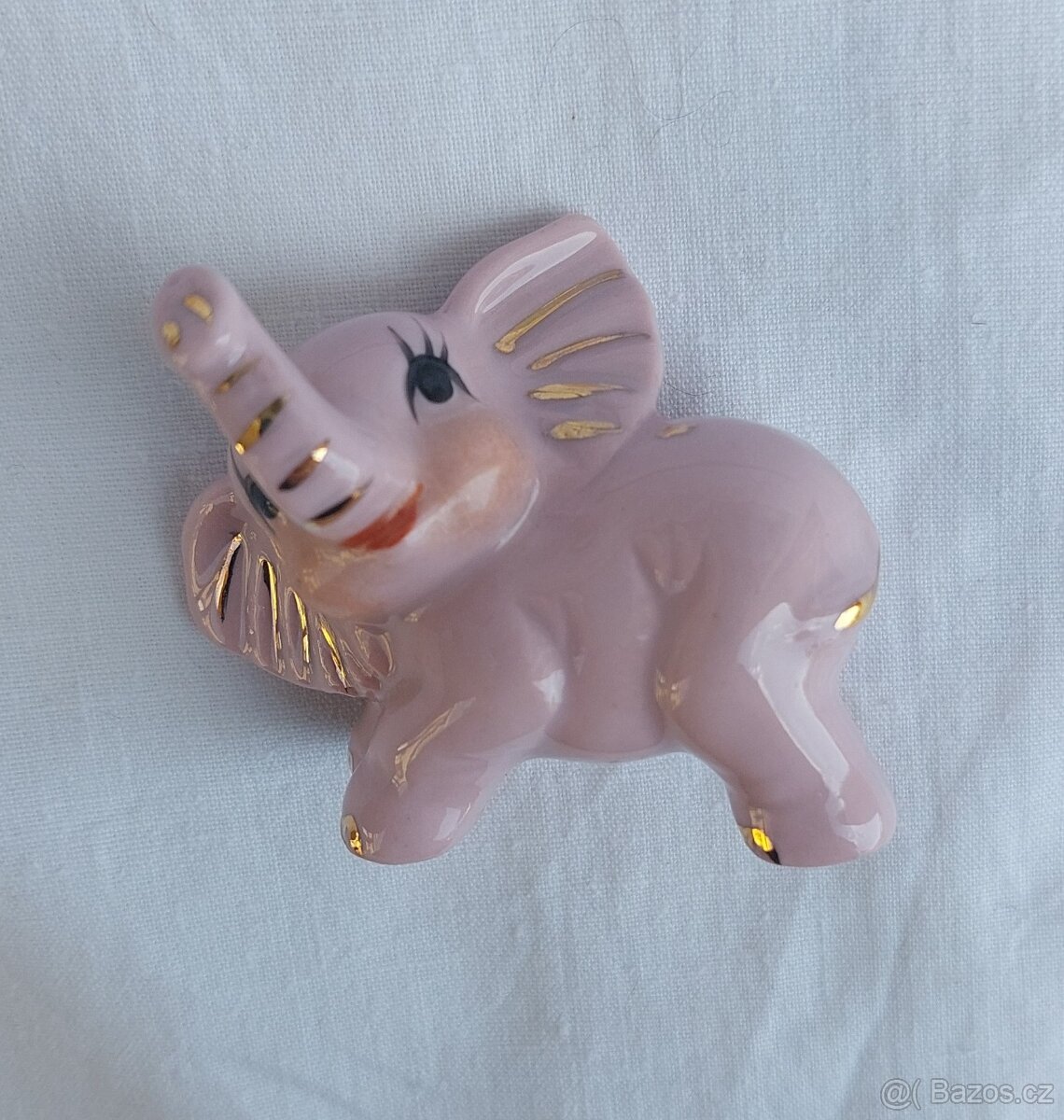 zvířátka z růžového porcelánu, figurky - 3