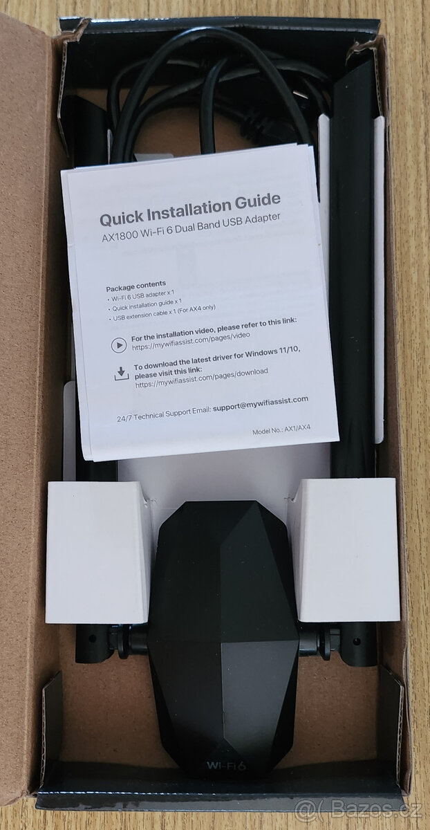 Brostrend Wireless AX1800 WiFi 6 USB Adapter, MU-MIMO, WPA3 - 3