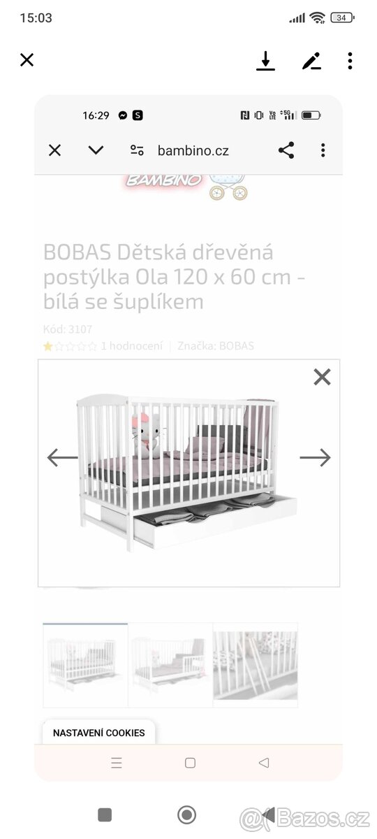 Dětská rostoucí postýlka - 3