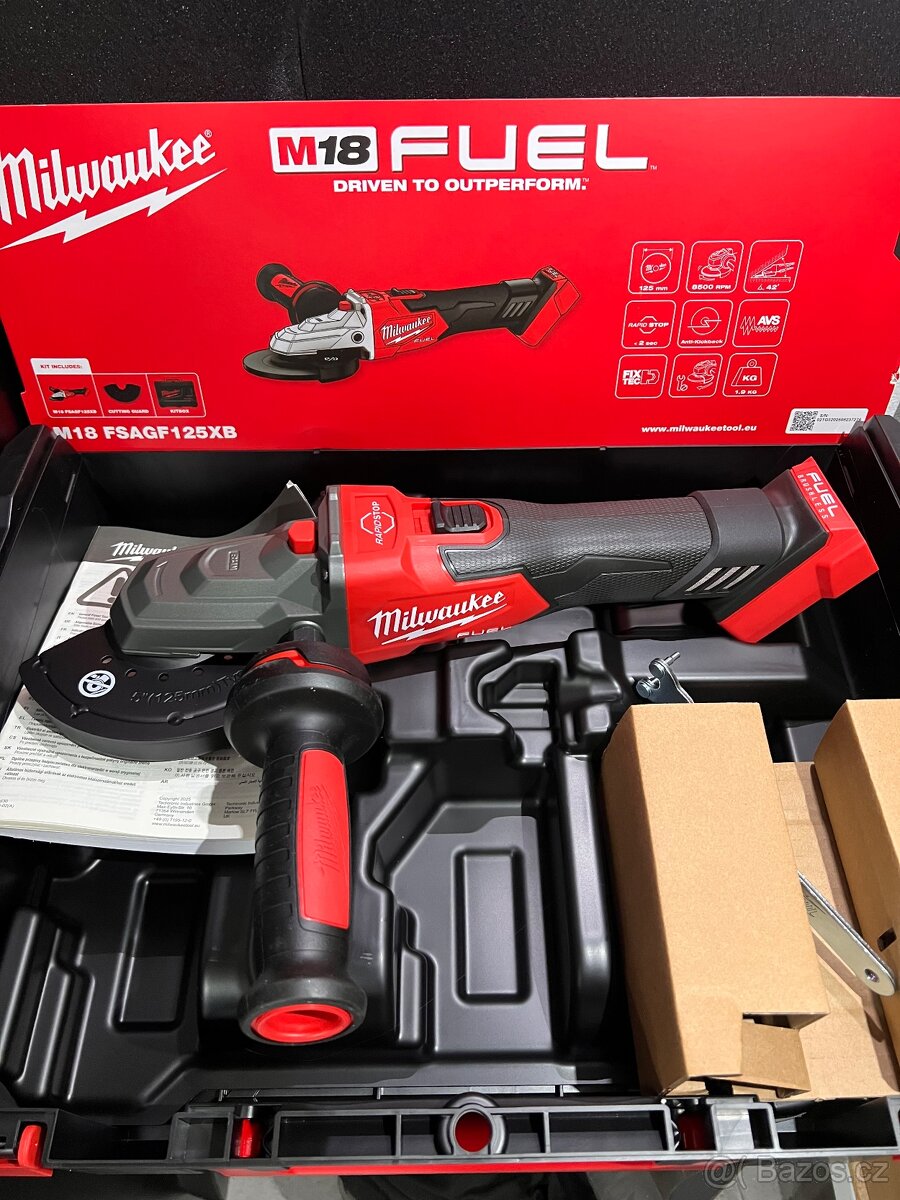 Milwaukee M18 FSAGF125XB-0X nová bruska s nízkou hlavou - 3