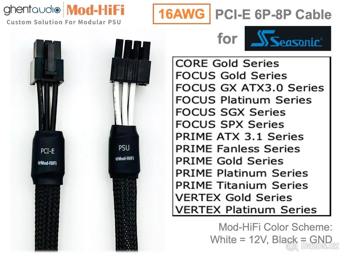 Seasonic PSU-->PCI-E 6pin - 3
