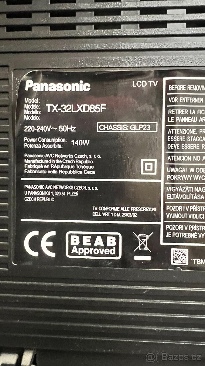 Tv LCD Panasonic - 80 cm + set-top box - 3