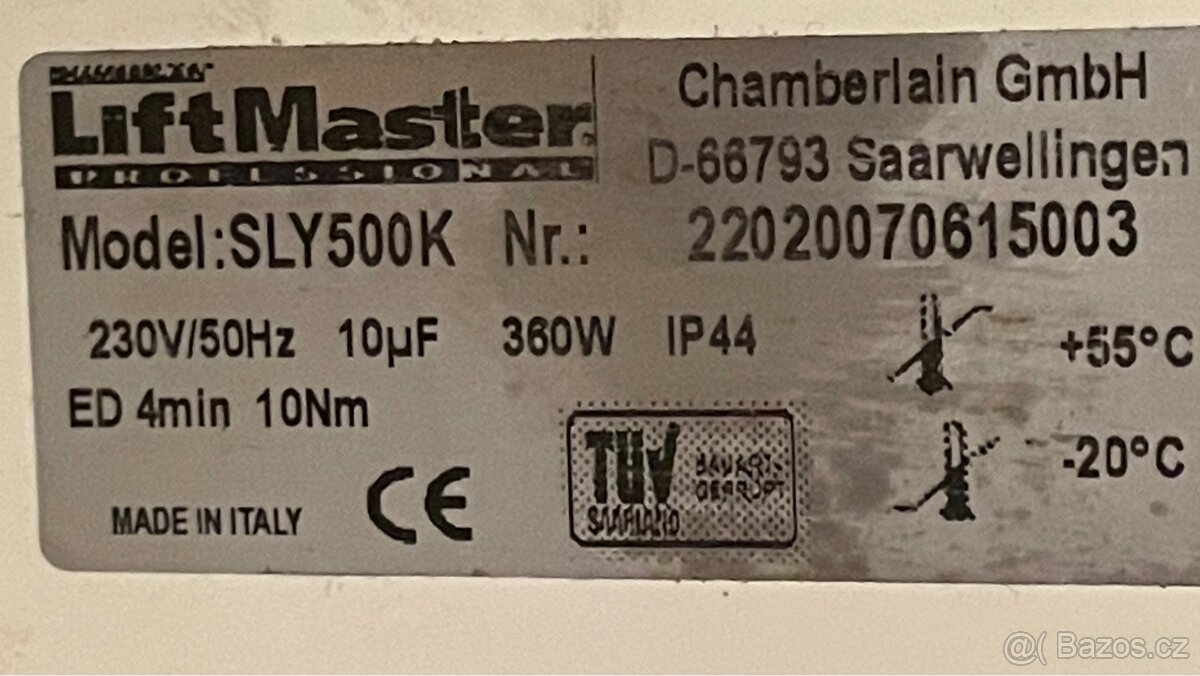 ZA 50% I SAMOSTATNĚ POJÍZDNÁ BRÁNA MOTOR 3 OVLADAČE 2 ČIDLA - 3