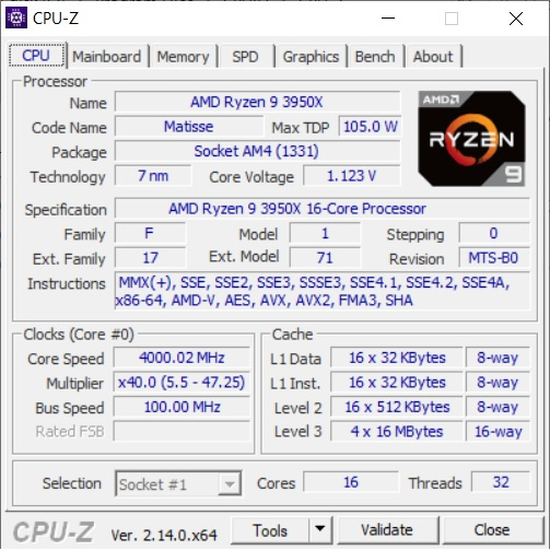 Ryzen 9 3950X - 3