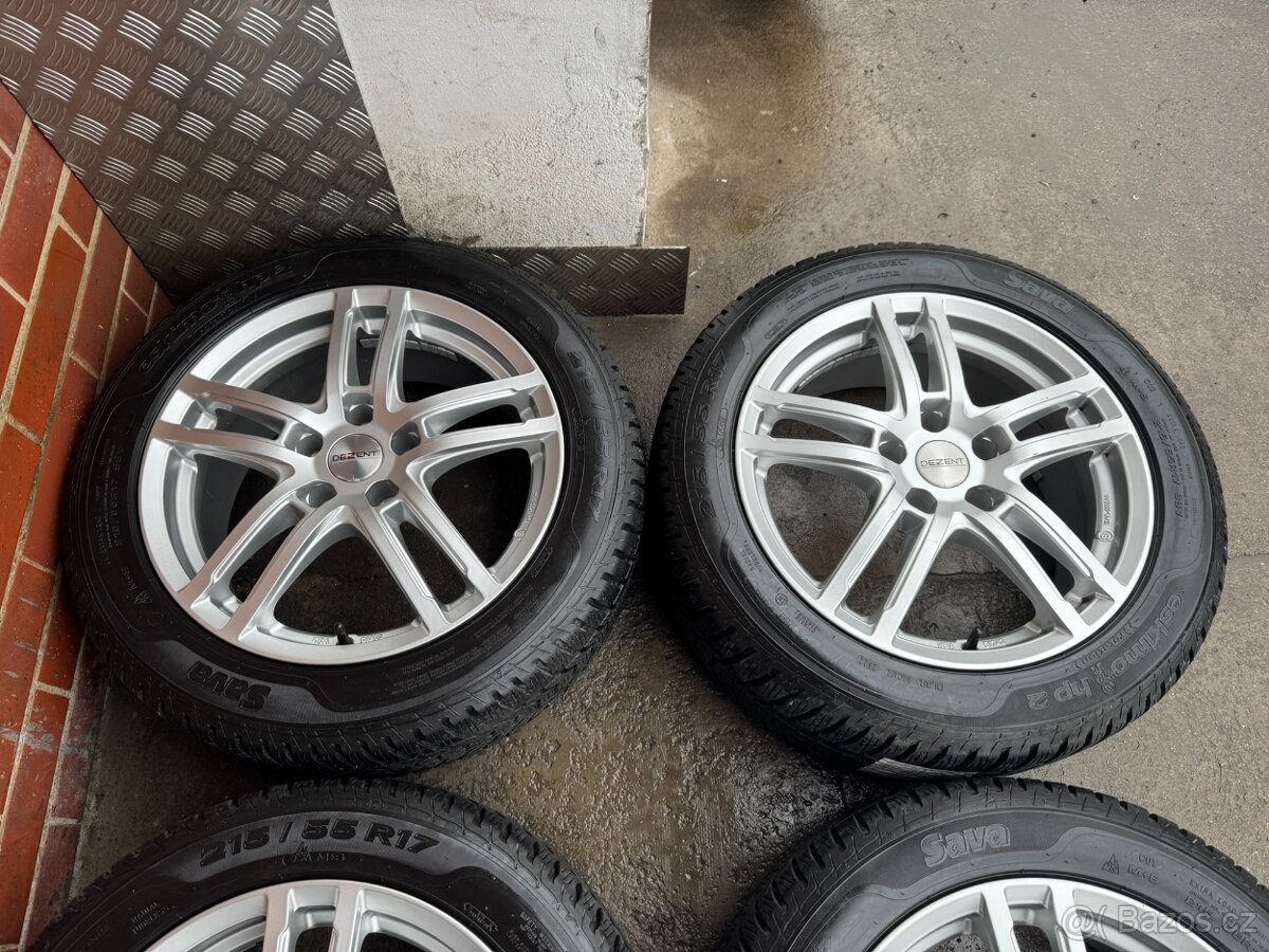 Alu 17" 5x112 Dezent zimní 92% SUP3 , VW B8 TOP - 3