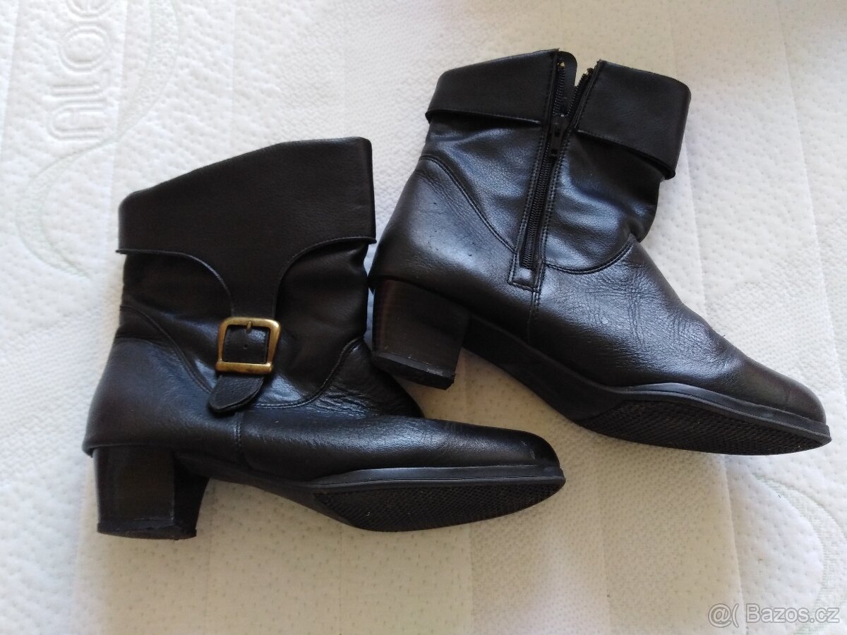 dámské kožené kozačky - 3