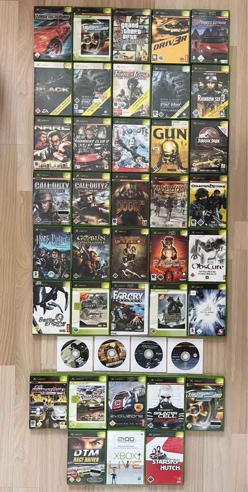 34x Microsoft Xbox Classic her + 8 obalů od her bez disku - 3