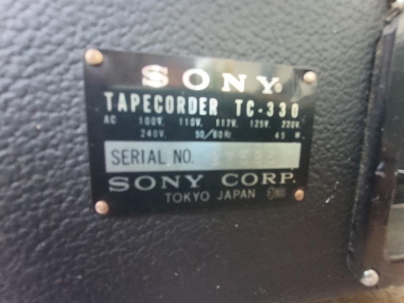 SONY TC-330 Tapecorder - 3