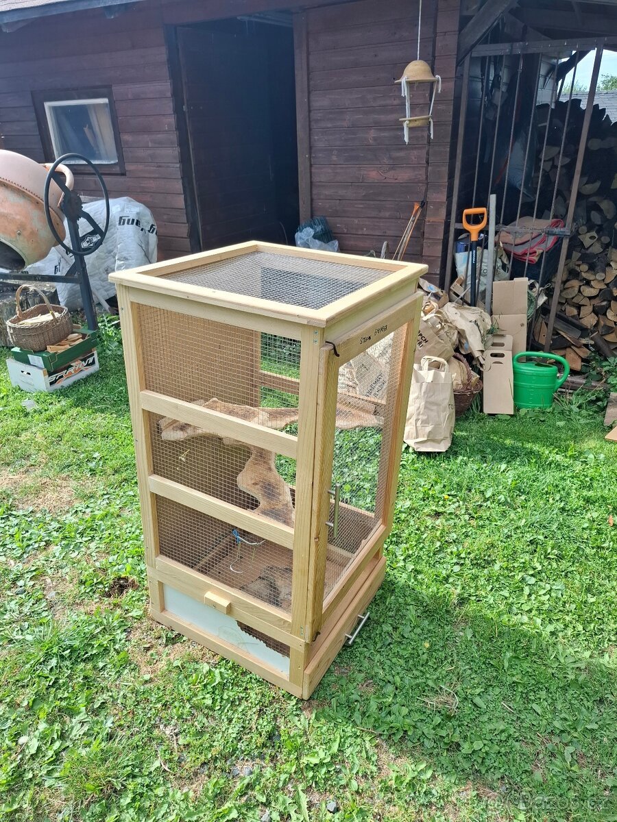 Dřevěná klec pro morče nebo hlodavce - 3