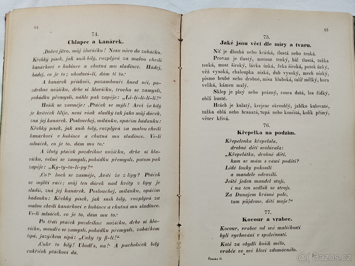 Čítanka školy obecné - 2. díl "1879" - 3