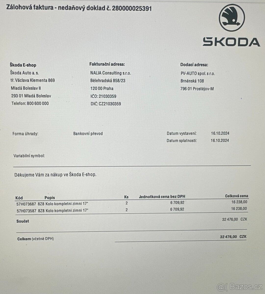 Alu kola + zimní pneumatiky HANKOOK - 3