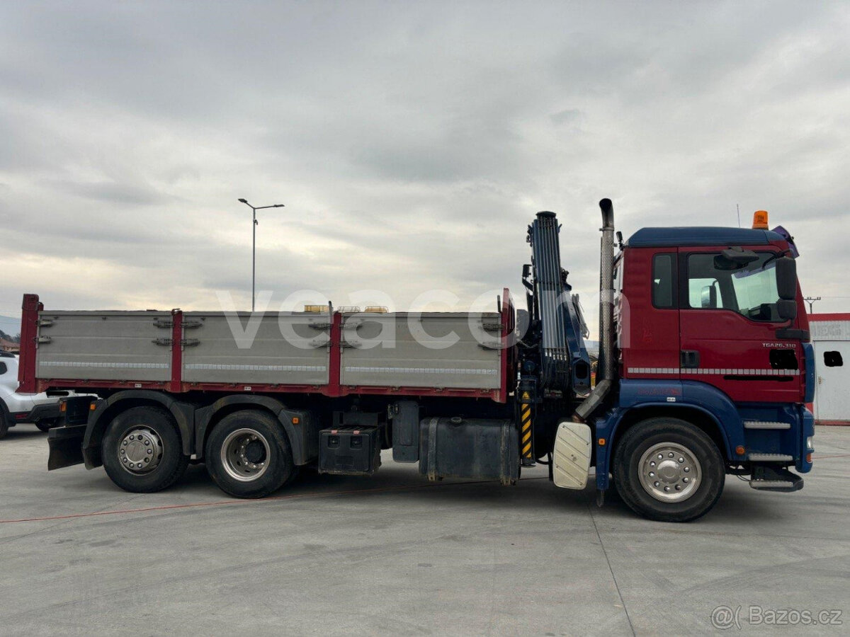 Predám MAN TGA sklápač s HR HIAB - 3