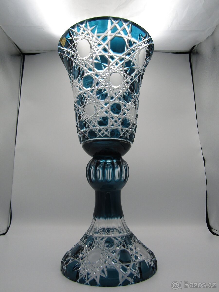 set vázy barevný křišťál ceasar crystal dekor Flake - 3