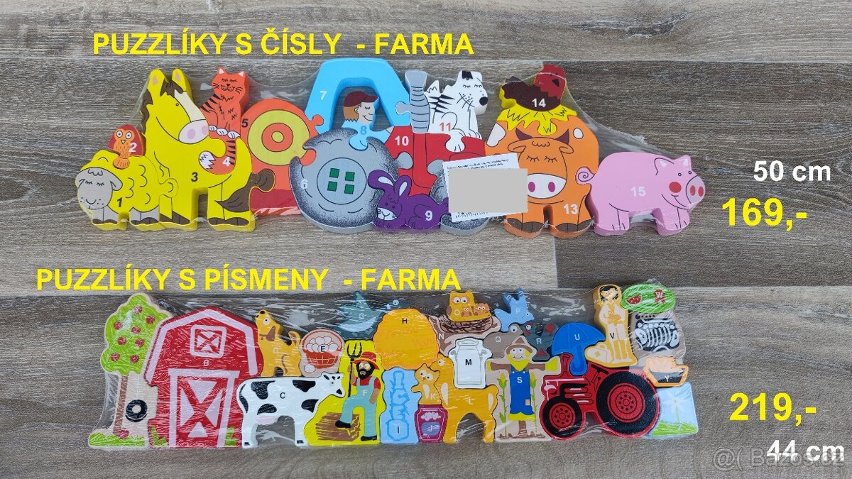 Dřevěné montessori hračky - VÝPRODEJ - 3