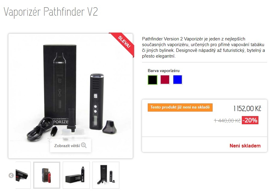 Vaporizer PATHFINDER V2 - nový - ještě nerozbalený - 3