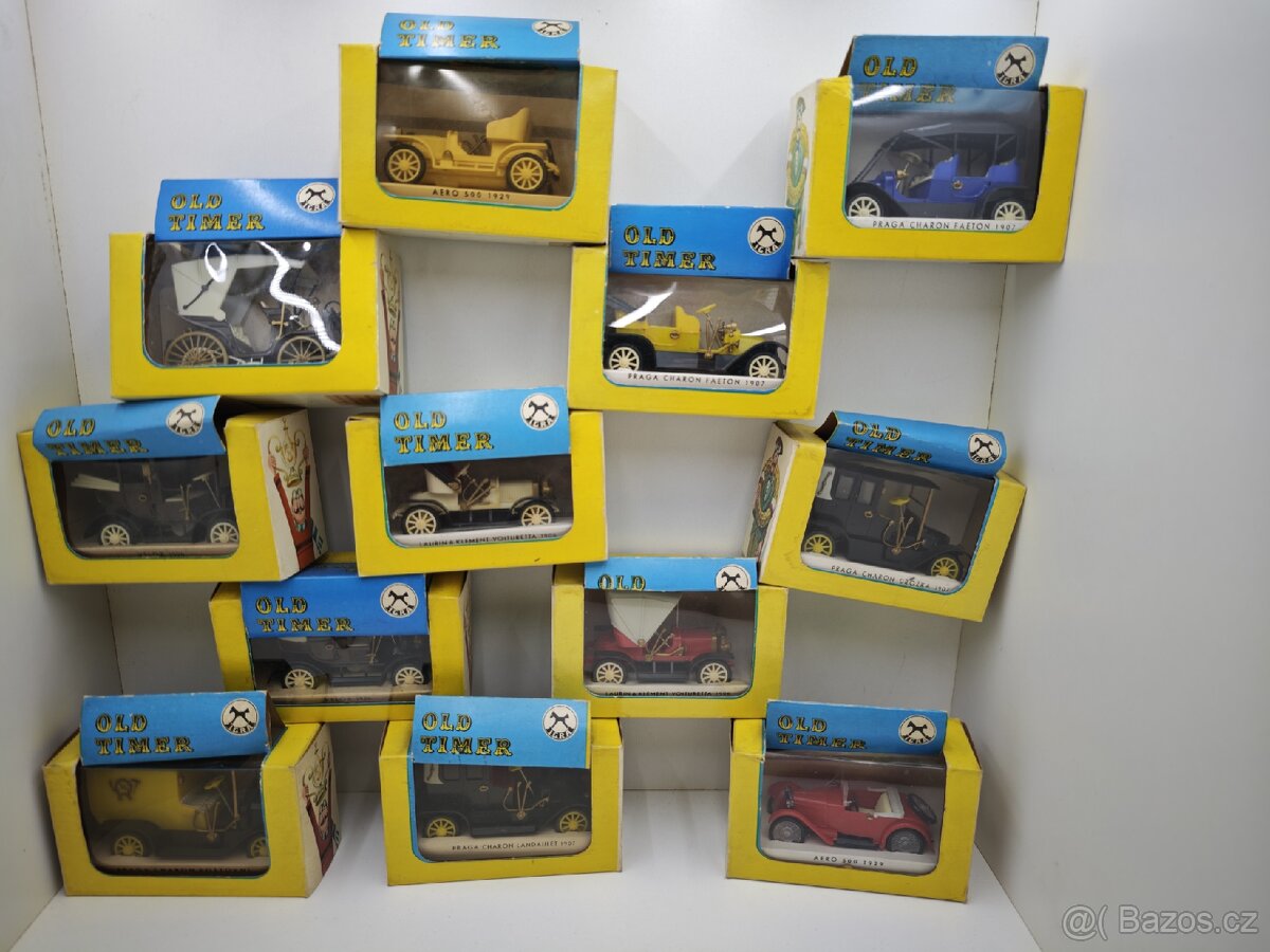 Staré retro hračky,autíčka igra oldtimer - 3