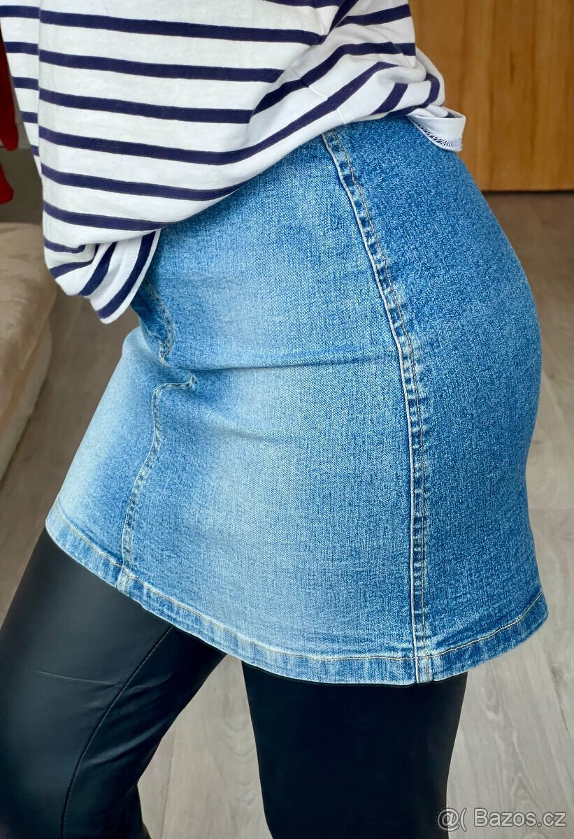 Sukně mini riflová vel.36 - 3
