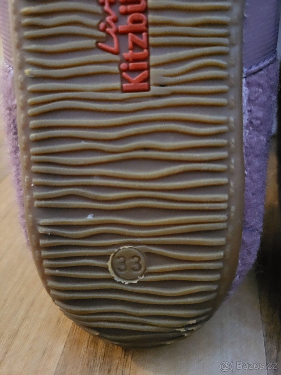 Barefoot domácí obuv/dětské bačkory Living Kitzbühel vel. 33 - 3