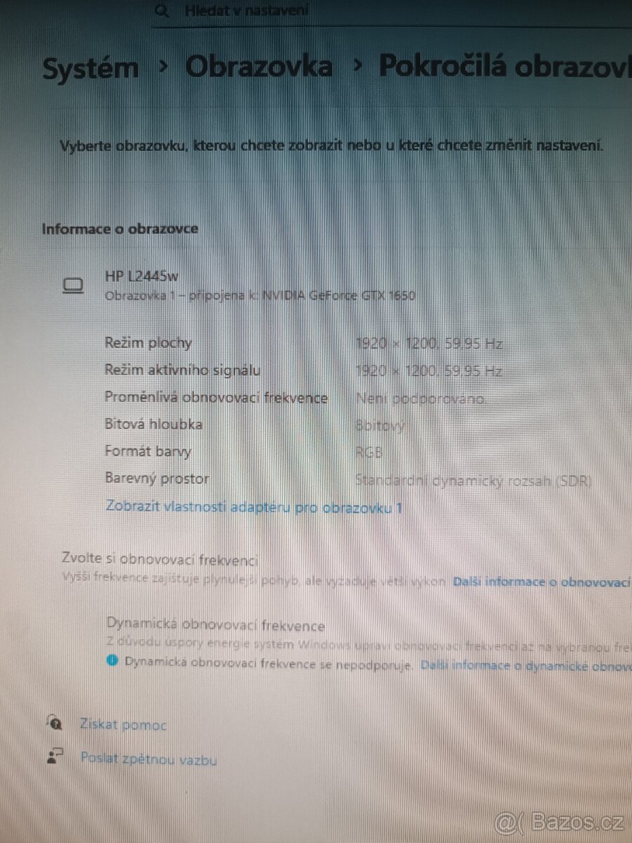 HP L2445w monitor - 3