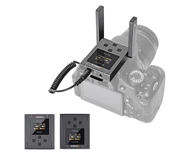 Comica BoomX-U U2 - bezdrátový mikrofon na video, mikroporty - 3