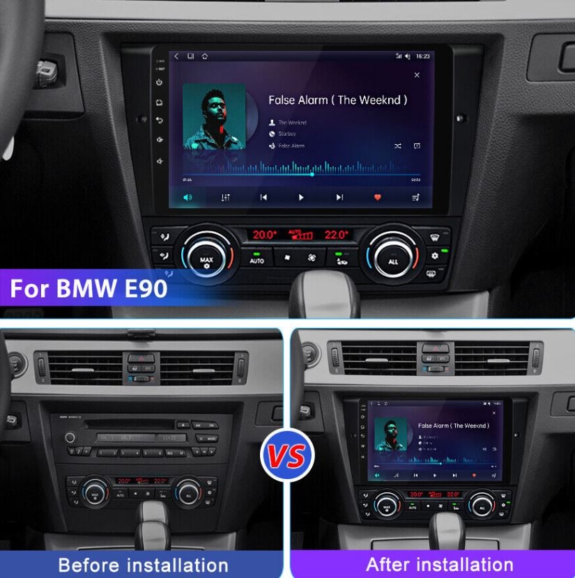 Rádio BMW E90 Android Carplay - 3
