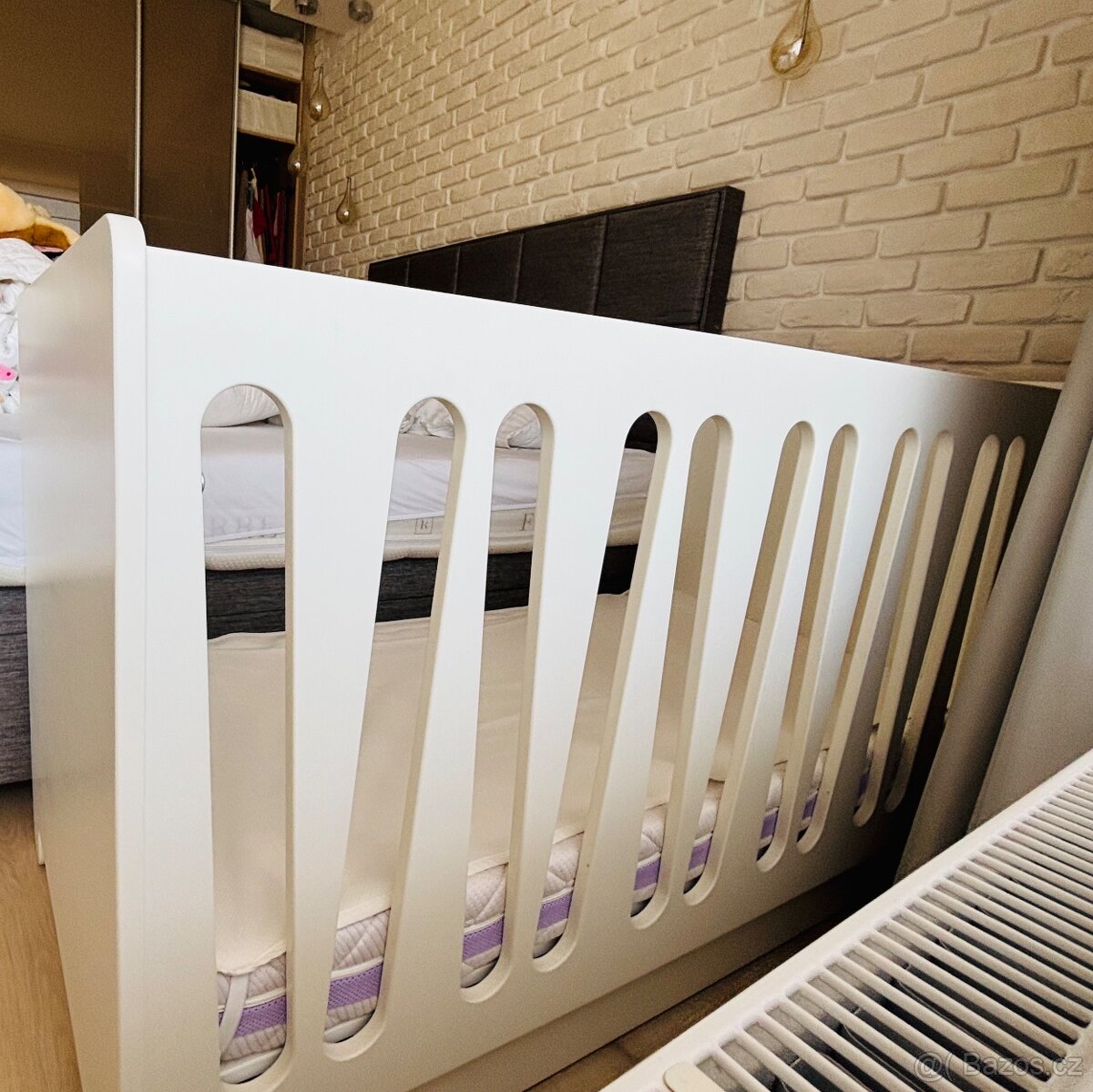 Dětská bílá postel 75x140 cm - 3