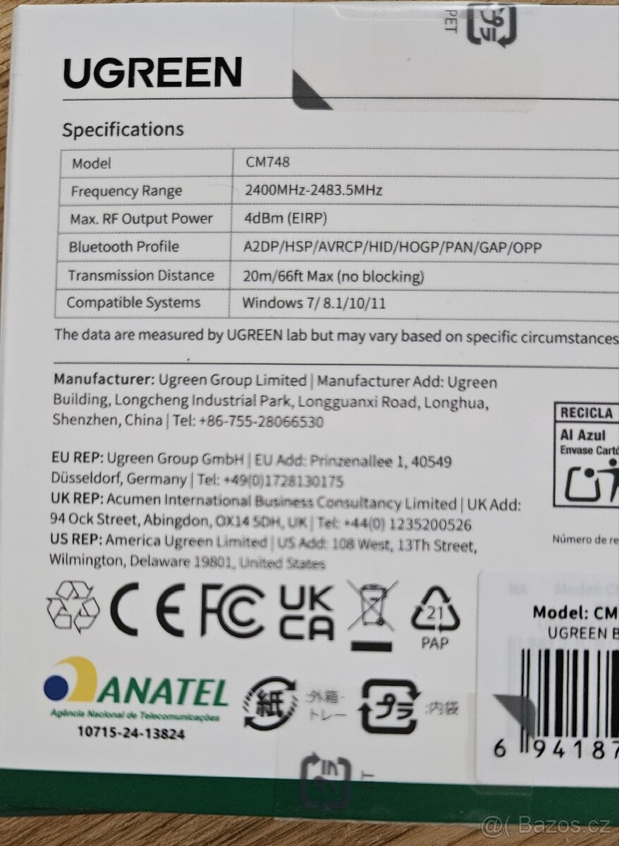 UGREEN USB-A Bluetooth 5.4 Adapter - 3