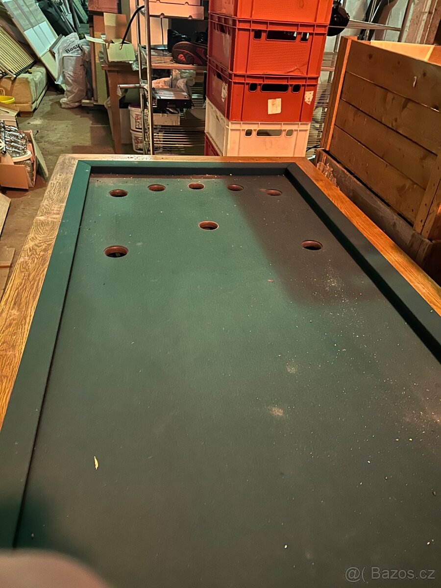 Starožitný děrovaný kulečník - 3