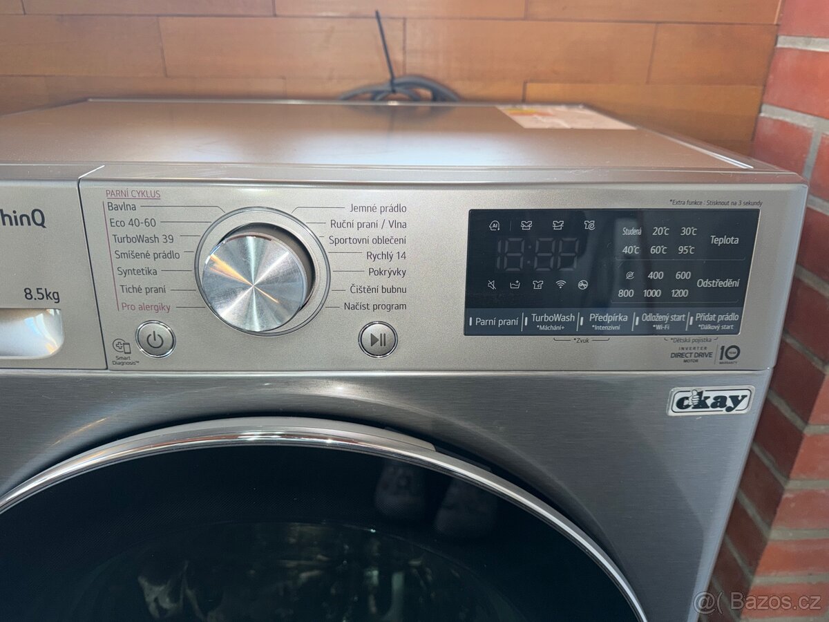 SLIM parní pračka LG 8,5 kg - 3