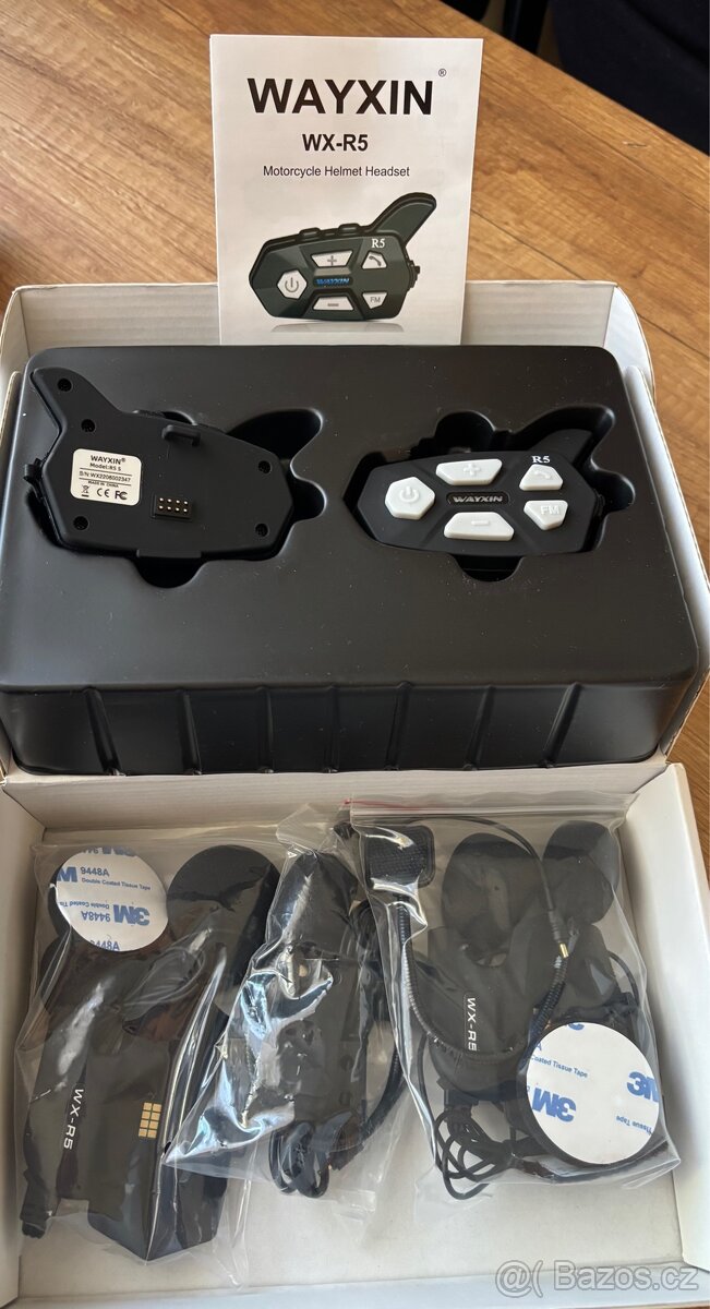 Motorkářský intercom WAYXIN WX-R5 – set 2 ks - 3