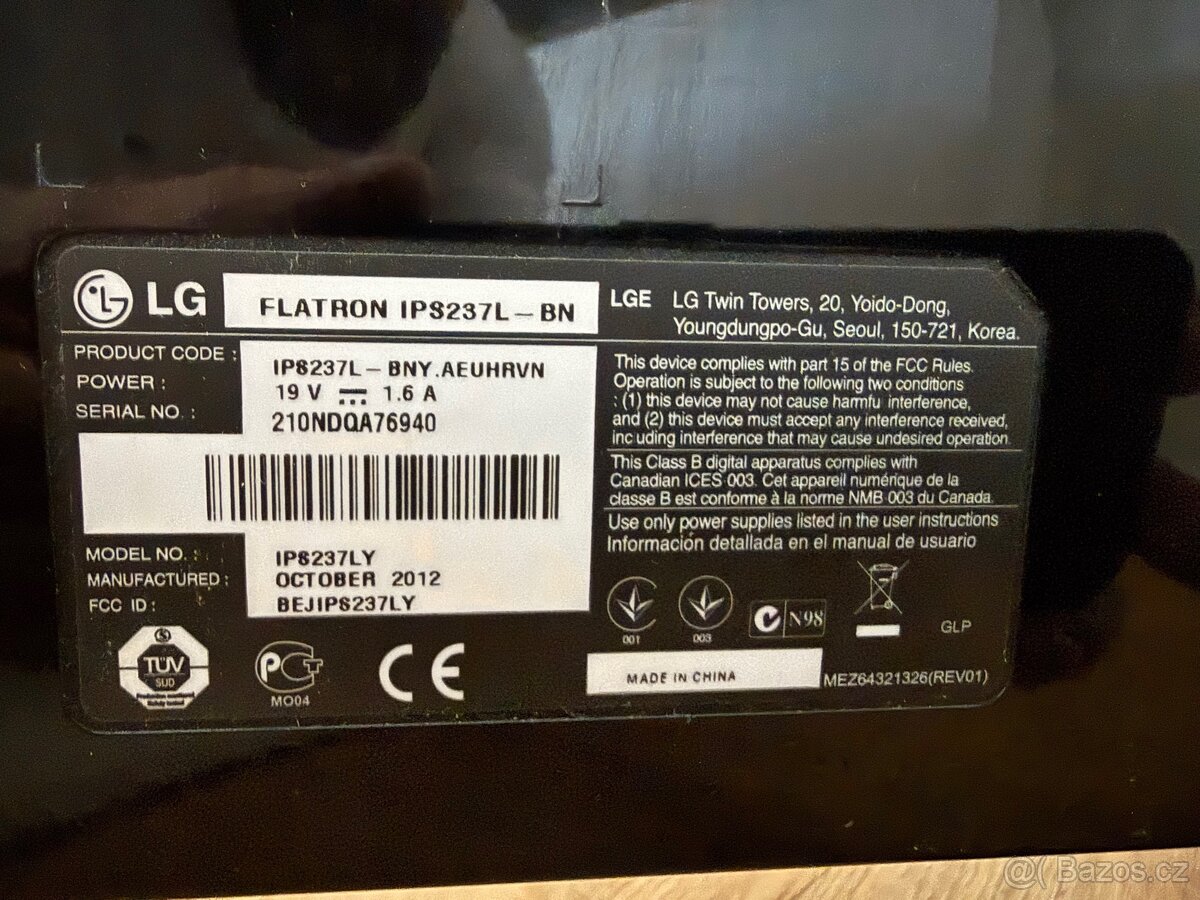 Monitor LG FLATRON IPS237L-BN 23” - 3