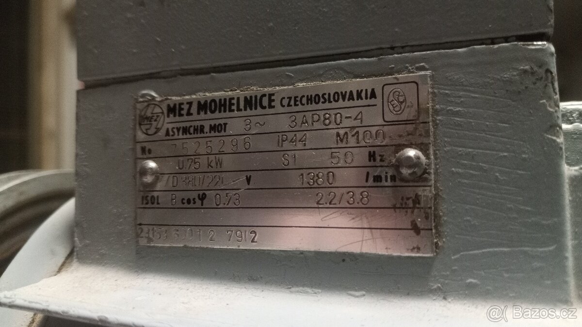Elektromotor 0,75kW 1380 ot./min. - 3