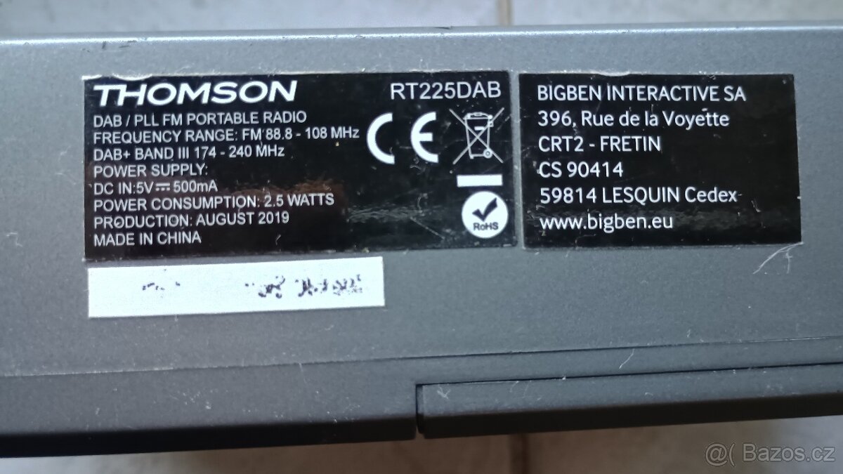 Thomson RT225DAB - 3