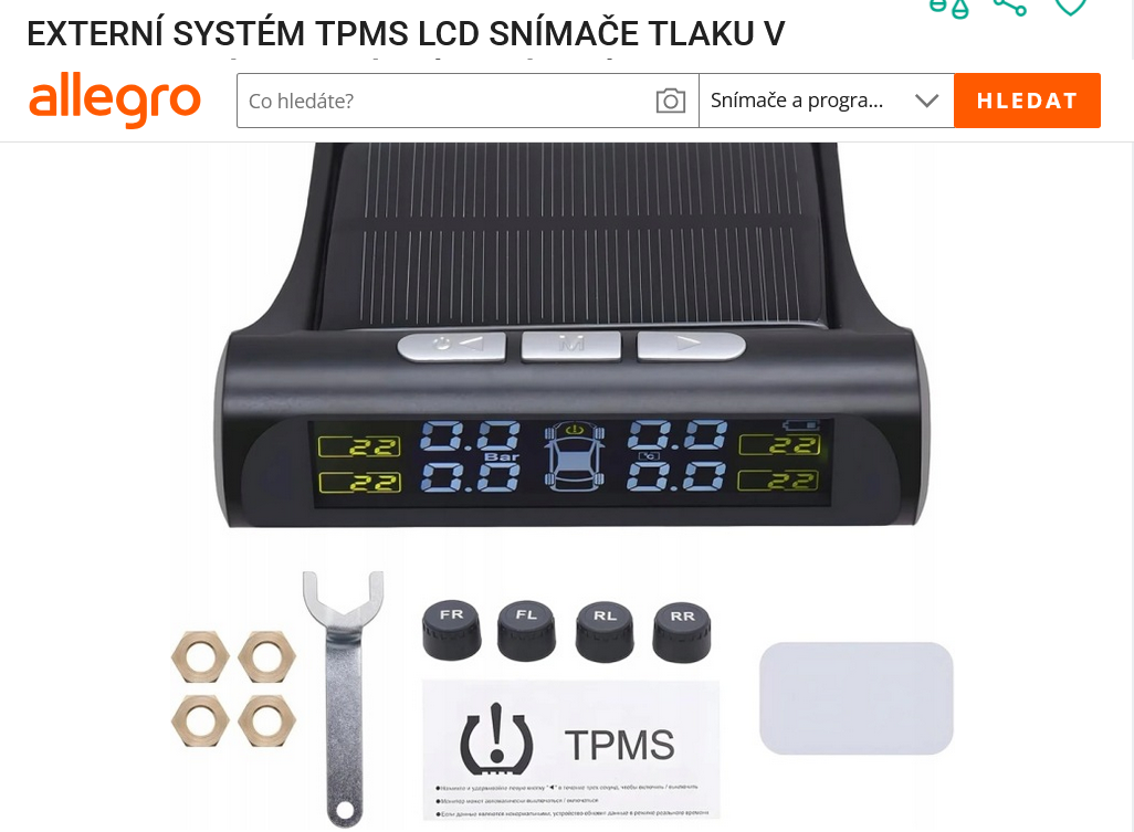SNÍMAČ TLAKU V PNEUMATIKÁCH - 3