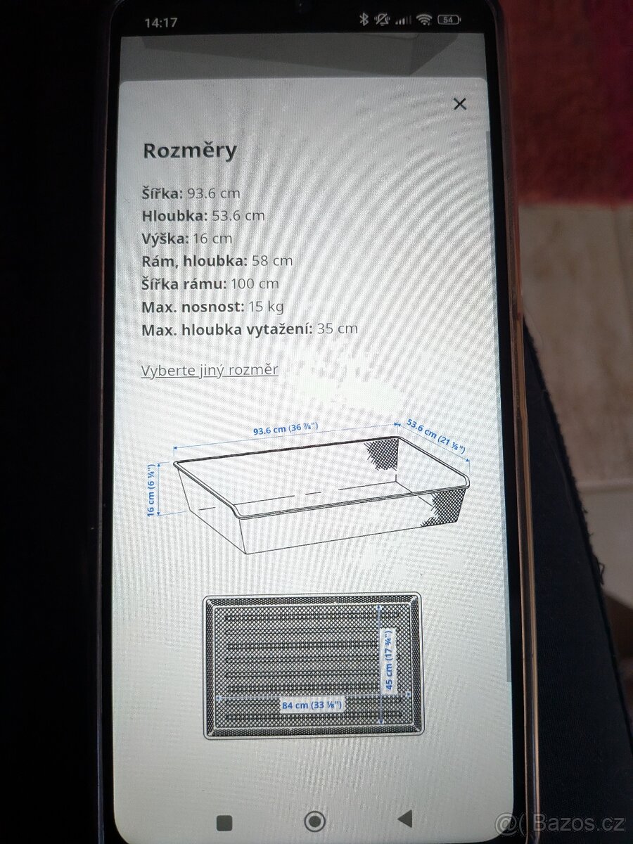 Koš Ikea komplement drátěný - 3