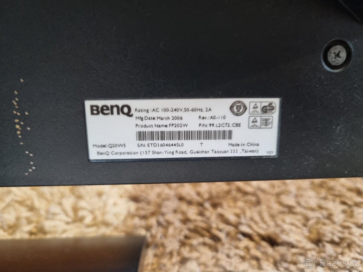 Monitor BENQ FP202W, nefunkční - 3