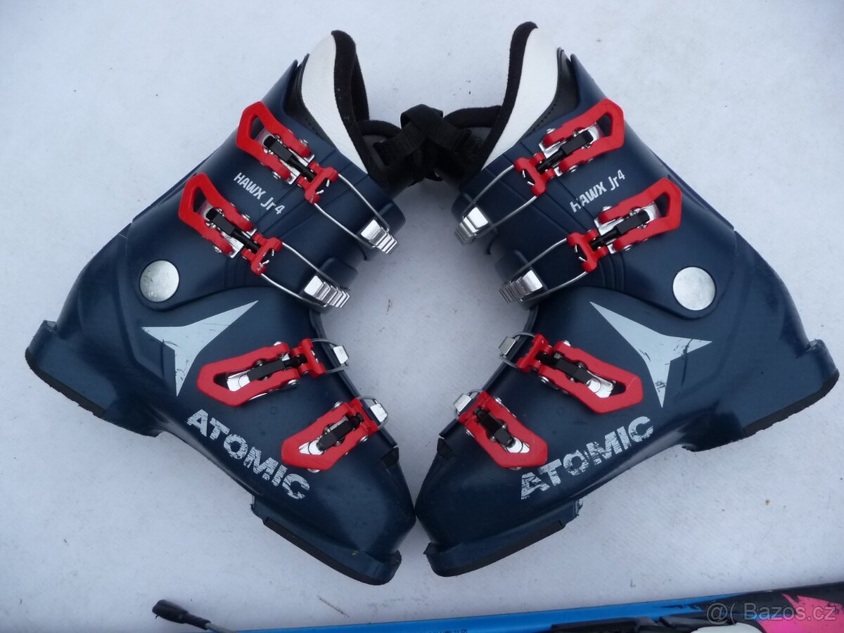 282. Lyže NORDICA - 130 cm + boty ATOMIC 38 eu - set - 3