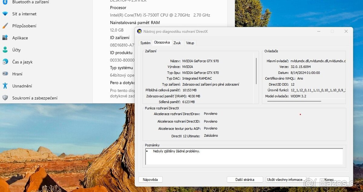 PC Intel i5 7500/DDR4 12GB/SSD+SSHD/GTX970 4GB + LCD - 3