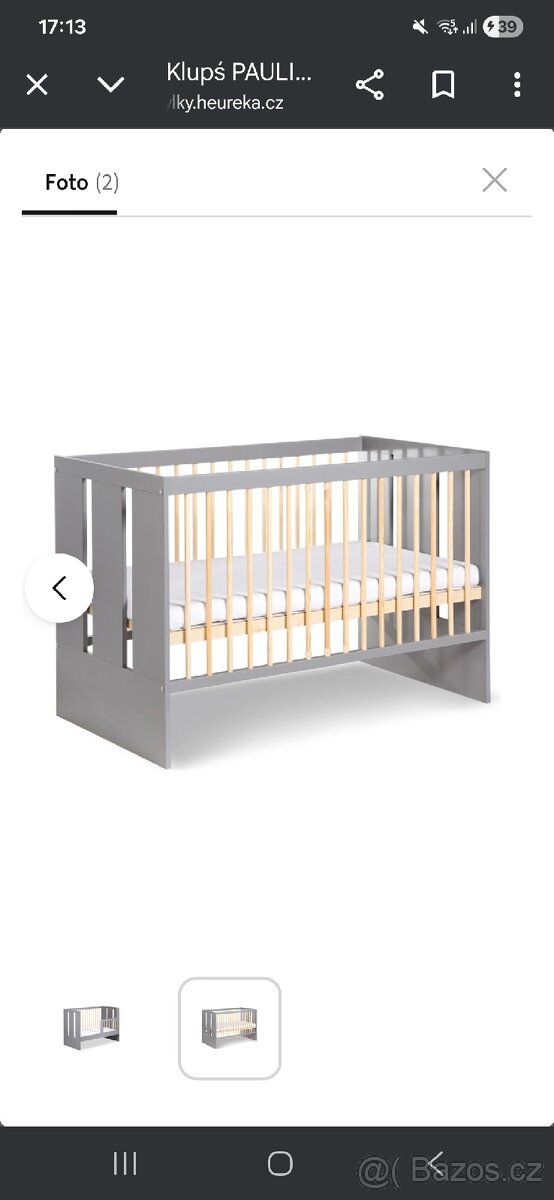 Dětská postýlka s matrací - 3