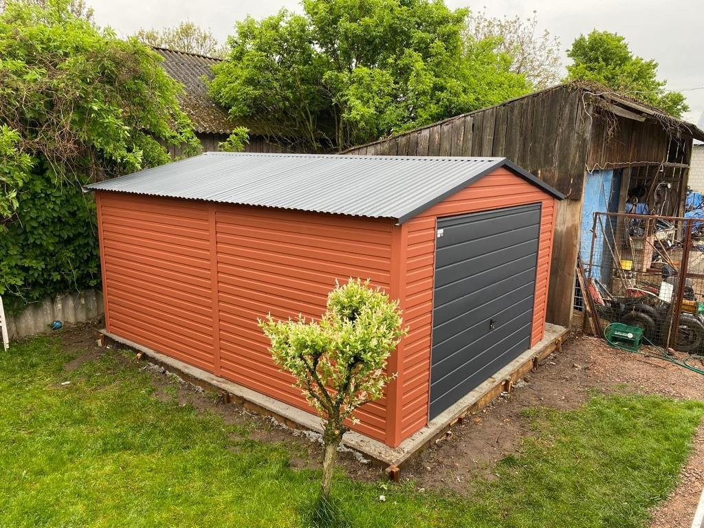 Plechová garáž 4x5 - 3