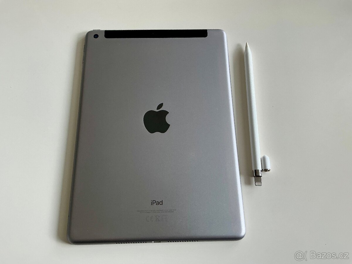 IPad (6th Generation) Wi-Fi+ Cellular 128 GB +Apple pencil - 3