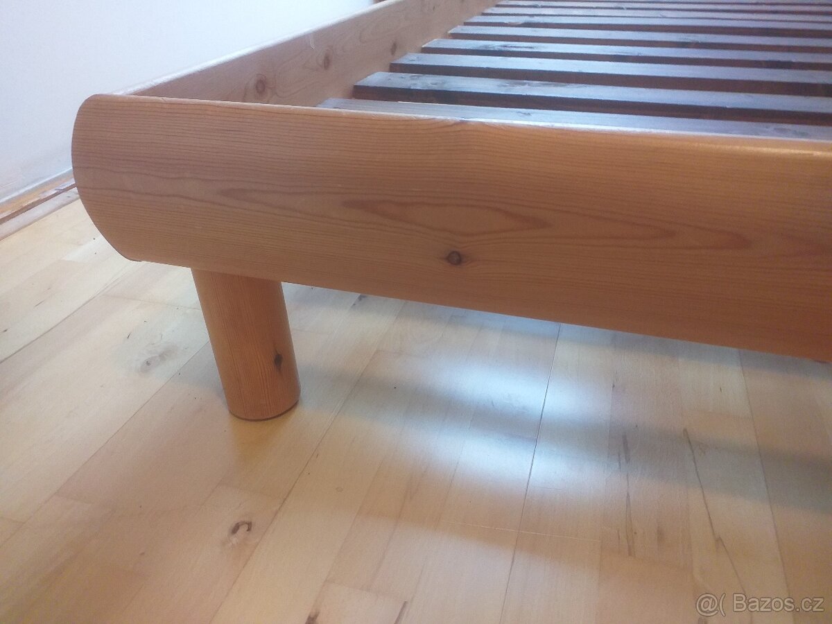 Postel manželská 180x200 dřevěné - 3