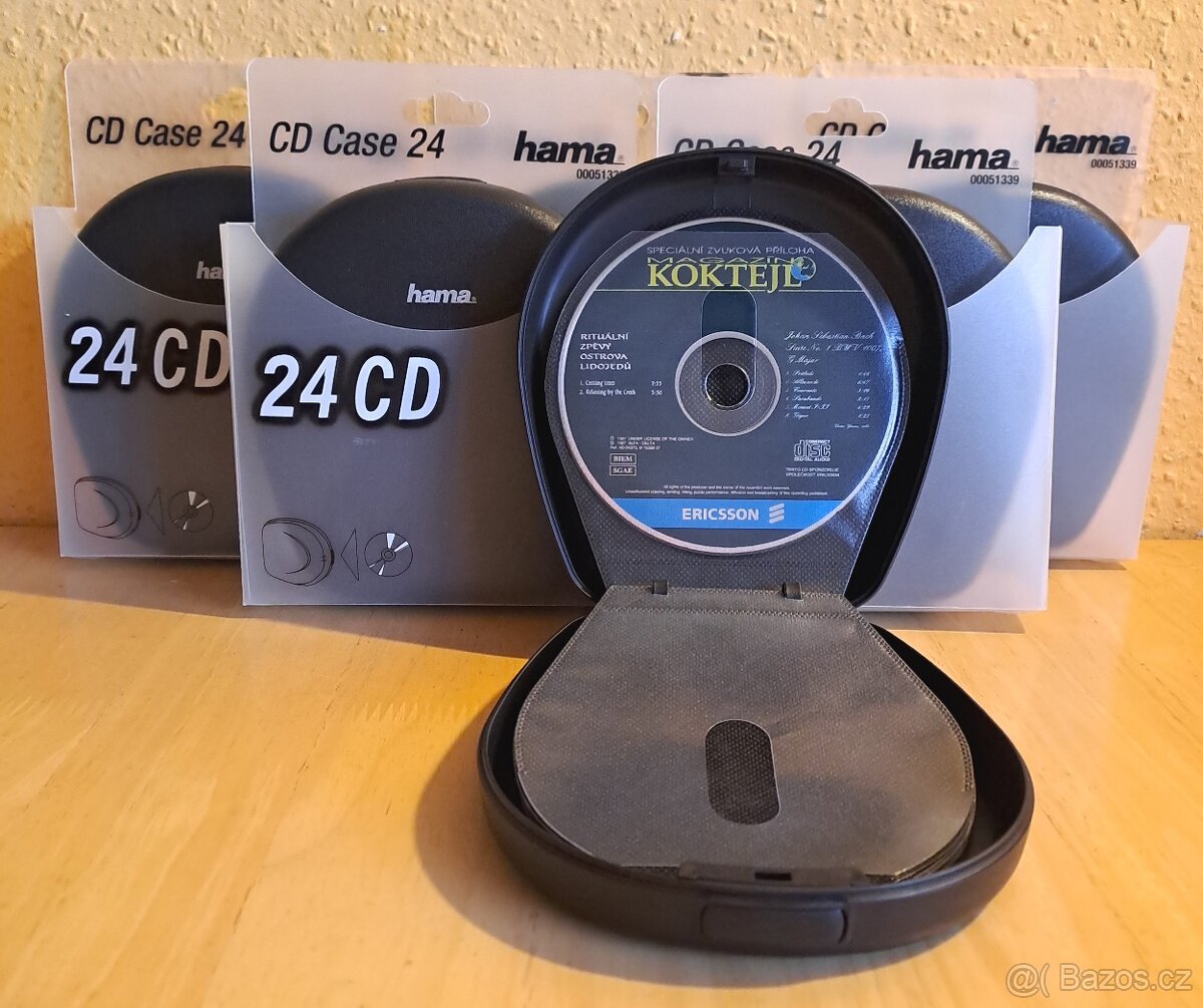 Pevné pouzdro na CD / DVD HAMA pro 24 CD nové, nepoužité - 3