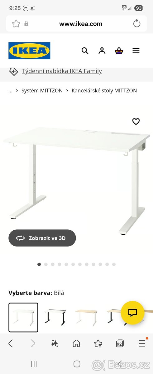 Pracovní stůl bílý IKEA - 3