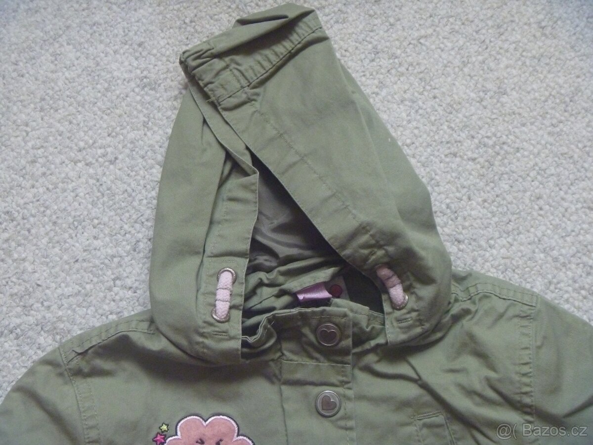 jarní dívčí khaki parka s jednorožcem zn. Dopodopo vel. 128 - 3