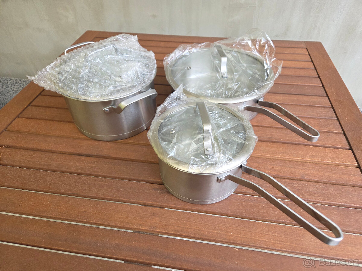 Sada nerezových hrnců - nová zabalená - 3