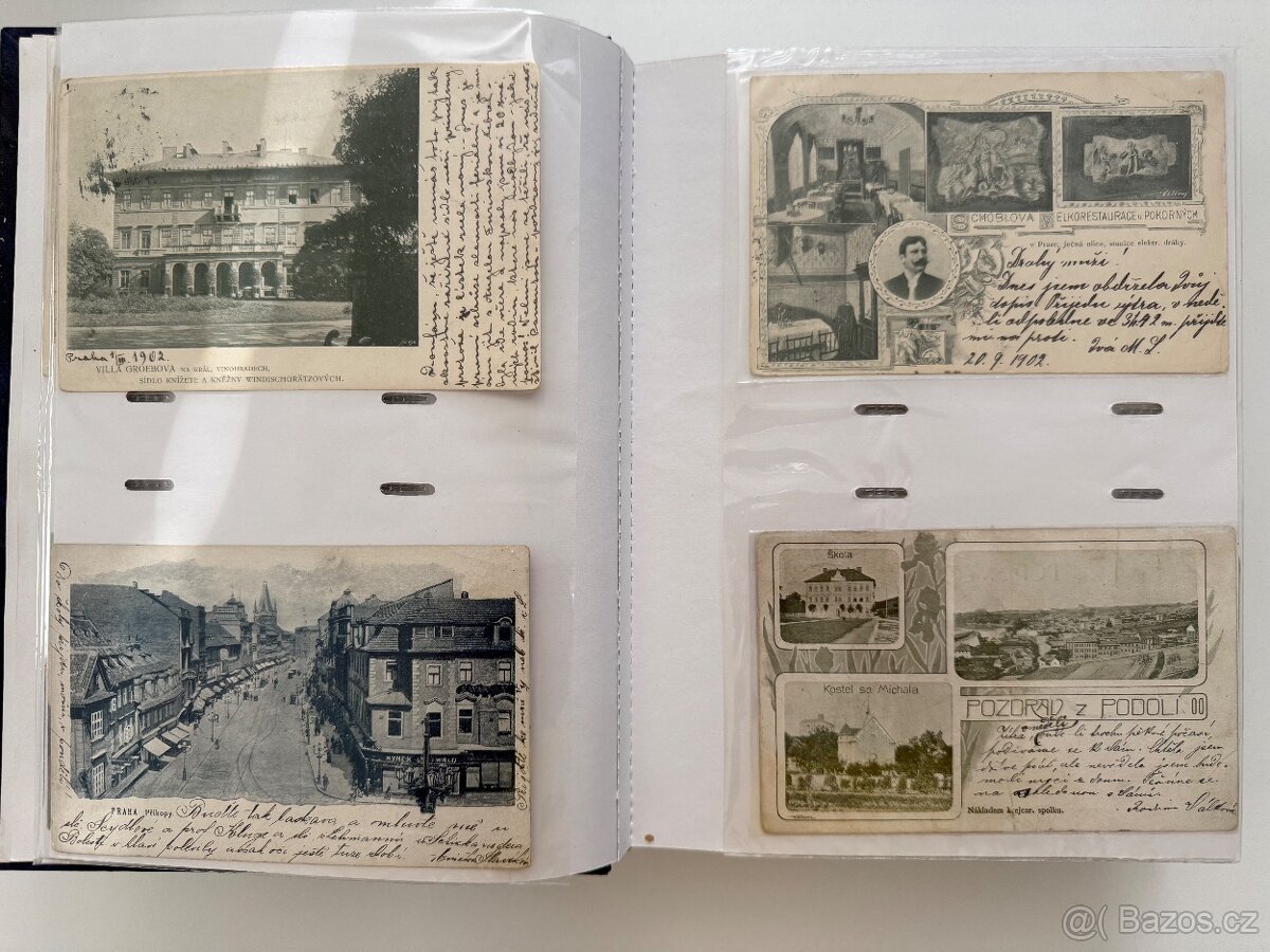 Album historických pohlednic Praha a okolí (cca 244 ks) - 3