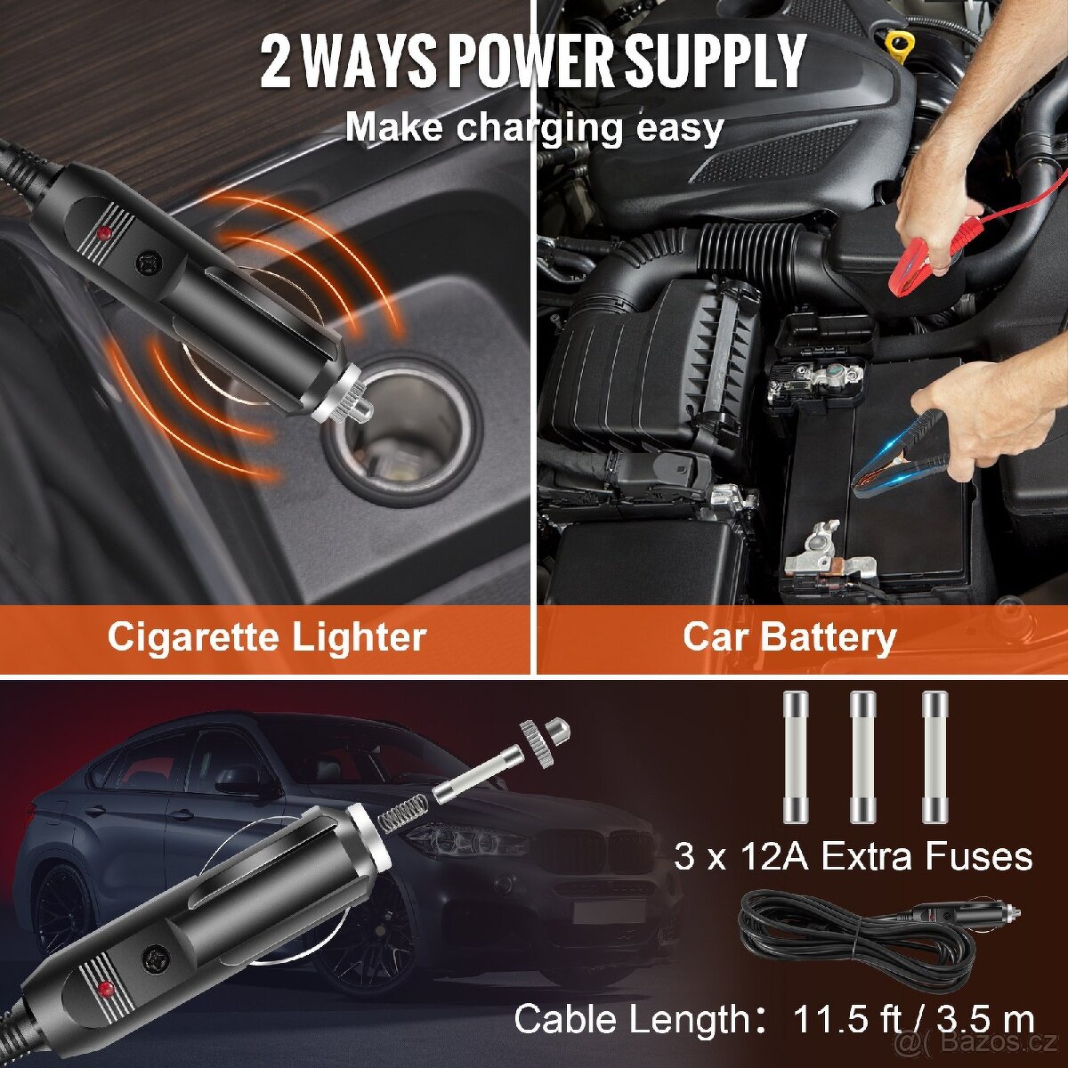 Elektrický hever/nůžkový zvedák 3T - 3